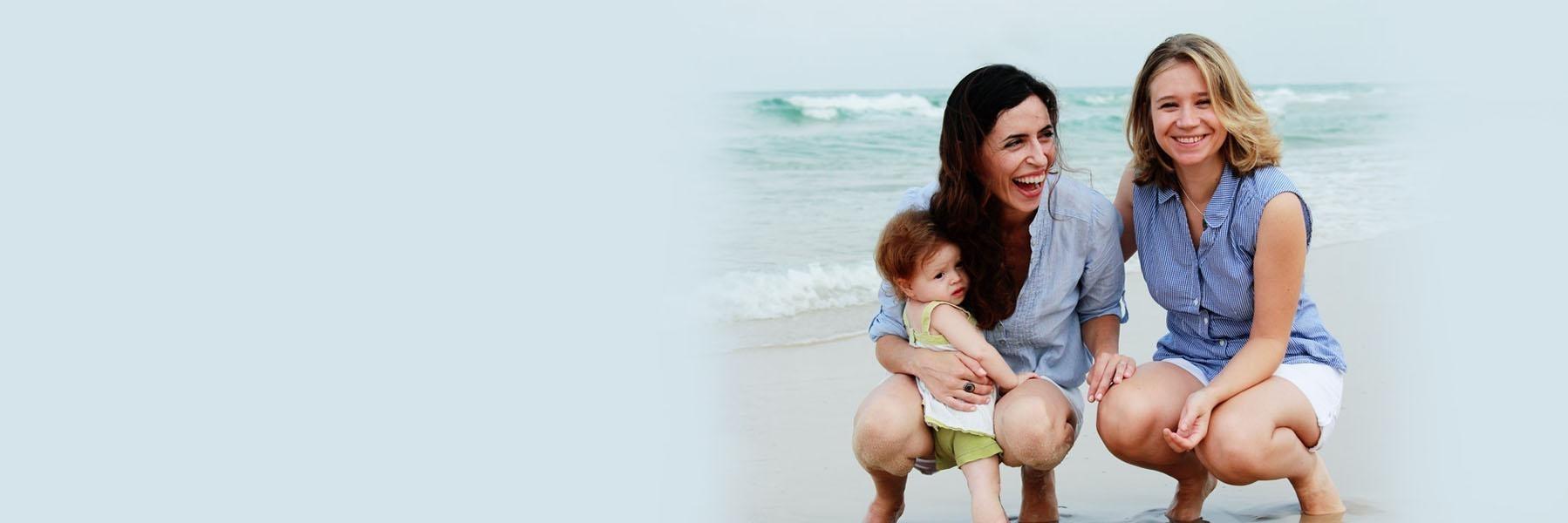 root canal medina | family at beach