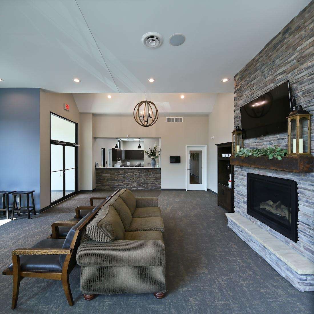 dentist medina | entrance and waiting room of Sinick Family Dental