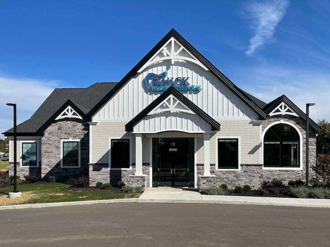 medina dentist | The front of the office of Sinick Family Dental