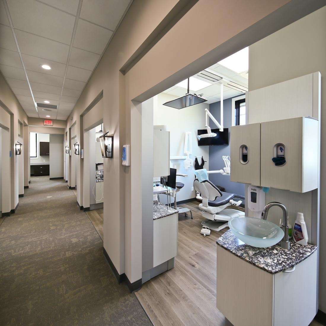 dentist medina | Treatment room hallway at Sinick Family Dental